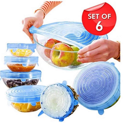 SealFlex® Set: Tapas de Silicona Ajustables x6 unidades